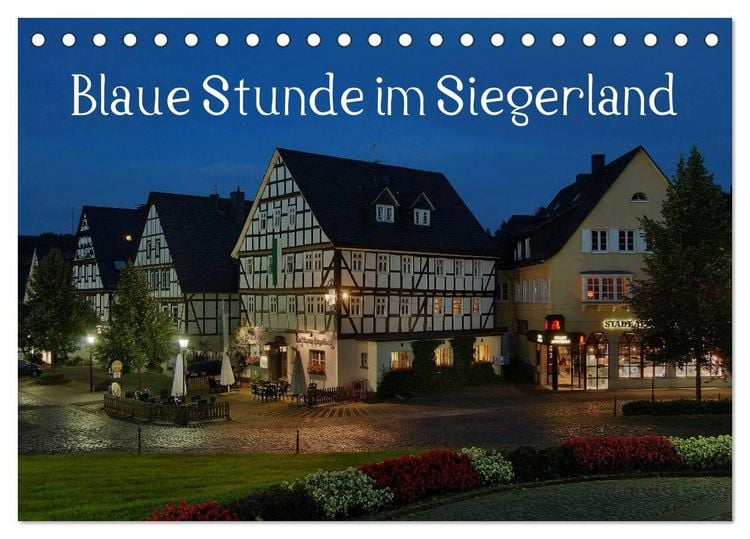 Produktbild: Blaue Stunde im Siegerland (Tischkalender 2026 DIN A5 quer), CALVENDO Monatskalender