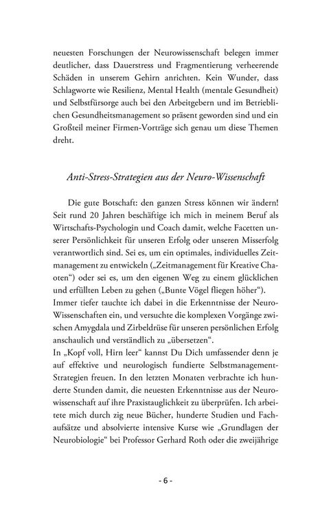 Produktbild: Kopf voll, Hirn leer