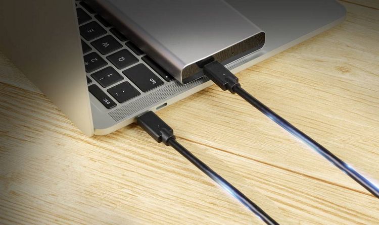 Produktbild: Renkforce USB-Ladekabel USB 2.0 USB-C&reg; Stecker, USB-C&reg; Stecker 2.00 m Schwarz TPE-Mantel RF-5251922