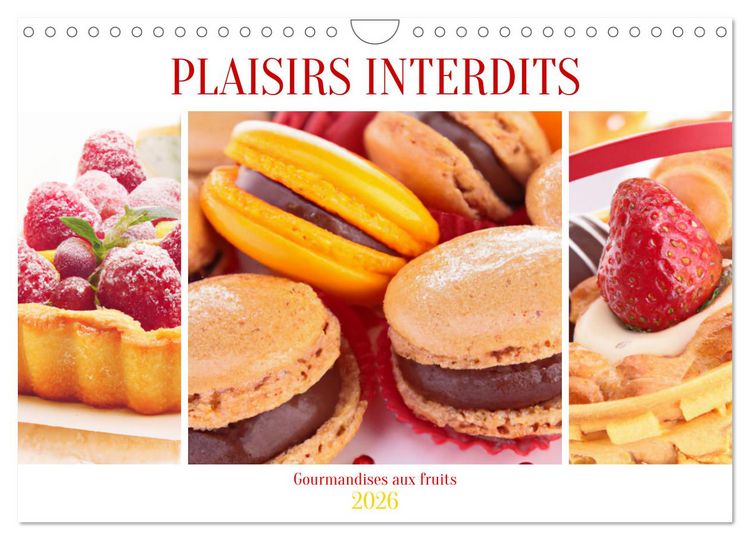 Produktbild: Plaisirs interdits (Calendrier mural 2026 DIN A4 vertical), CALVENDO calendrier mensuel
