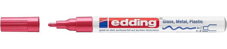 Produktbild: Edding 751 4-751-9-002 Lackmarker Rot 1 mm, 2mm