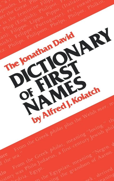 Produktbild: The Jonathan David Dictionary of First Names