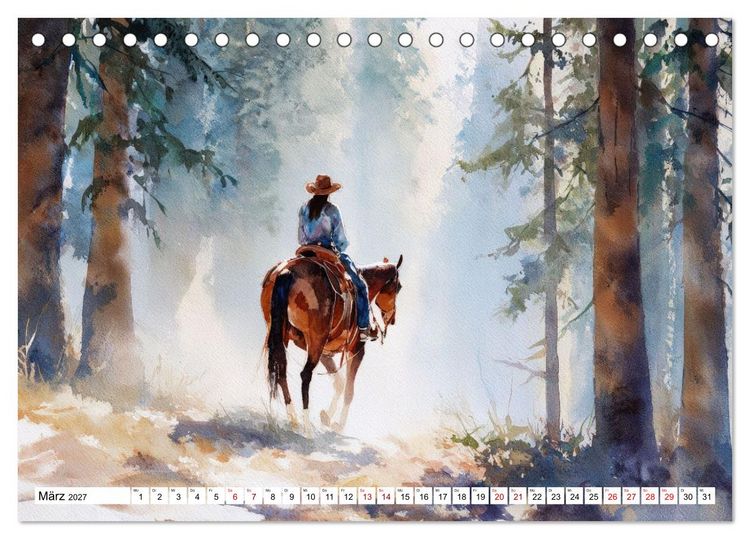 Produktbild: Western Horizonte (Tischkalender 2027 DIN A5 quer), CALVENDO Monatskalender