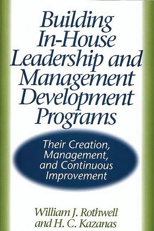 Produktbild: Building In-House Leadership and Management Development Programs