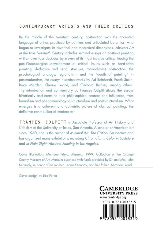 Produktbild: Abstract Art in the Late Twentieth Century