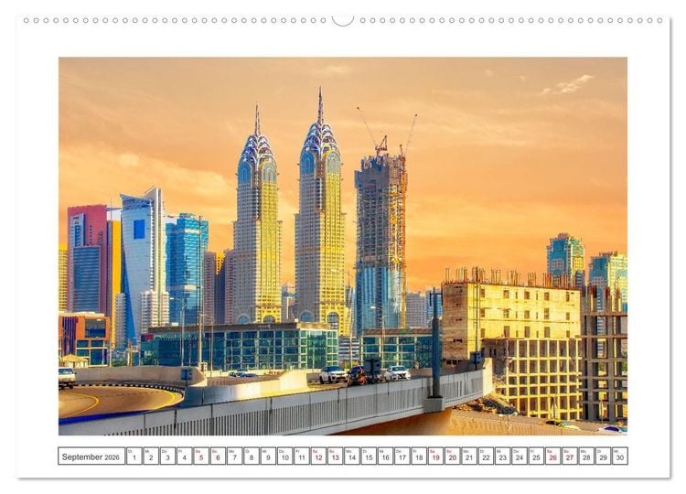 Produktbild: Dubai - Faszinierende Metropole (hochwertiger Premium Wandkalender 2026 DIN A2 quer), Kunstdruck in Hochglanz