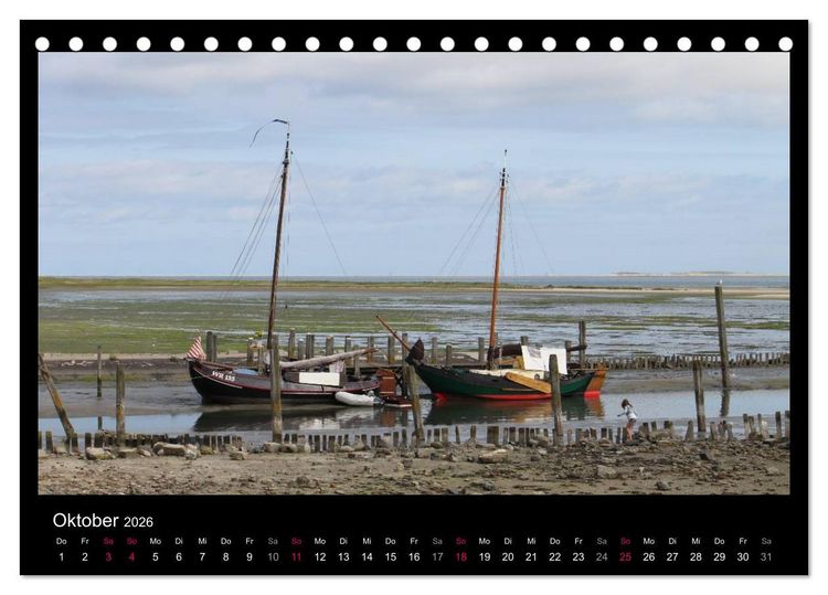 Produktbild: Texel, eine Perle Hollands (Tischkalender 2026 DIN A5 quer), CALVENDO Monatskalender