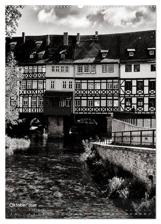 Produktbild: Ein Blick auf Erfurt (Wandkalender 2026 DIN A2 hoch), CALVENDO Monatskalender