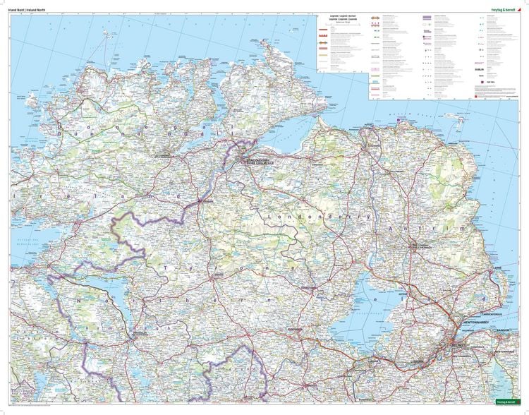 Produktbild: freytag & berndt Stra&szlig;enkarte Irland Set 1:150.000