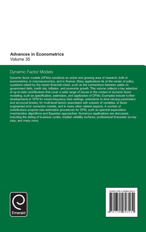 Produktbild: Dynamic Factor Models