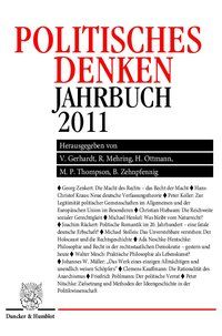 Produktbild: Politisches Denken. Jahrbuch 2011.