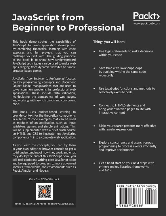 Produktbild: JavaScript from Beginner to Professional