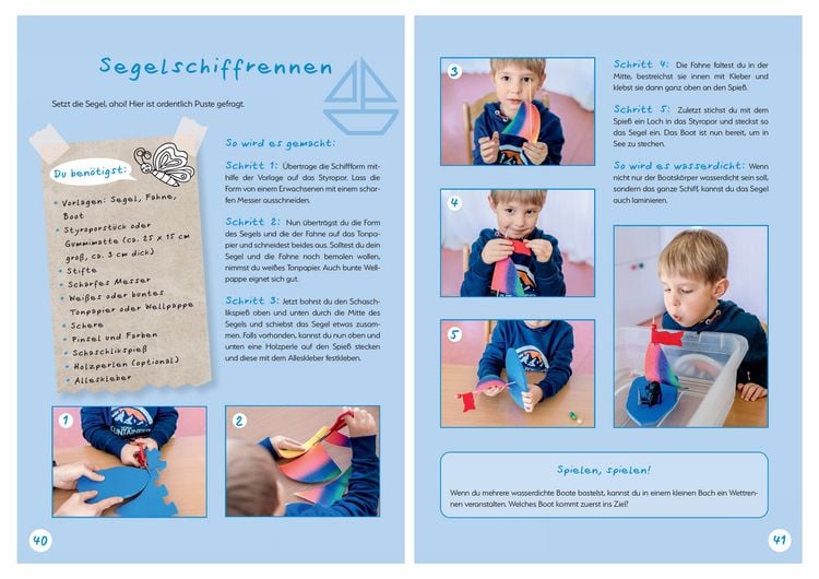Produktbild: Spiele basteln mit den Kleinsten. 25 einfache Bastelprojekte mit Haushaltsmaterialien f&uuml;r Kinder ab 3 Jahren