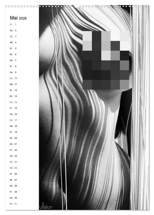Produktbild: Akt abstrakt (hochwertiger Premium Wandkalender 2026 DIN A2 hoch), Kunstdruck in Hochglanz