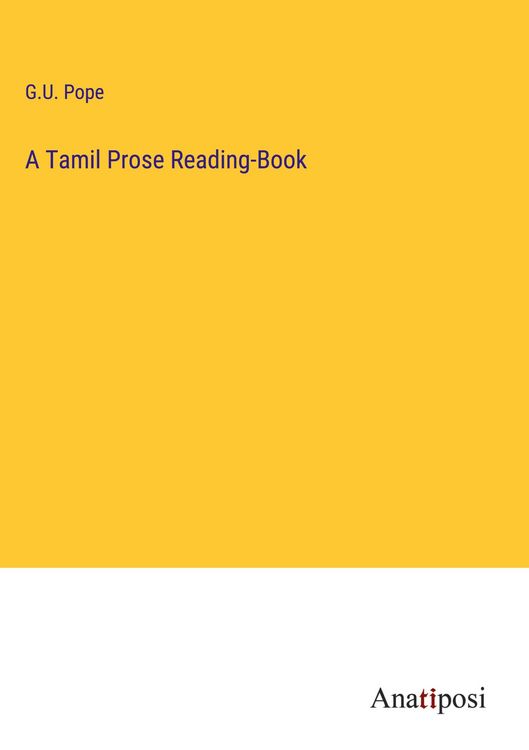 Produktbild: A Tamil Prose Reading-Book