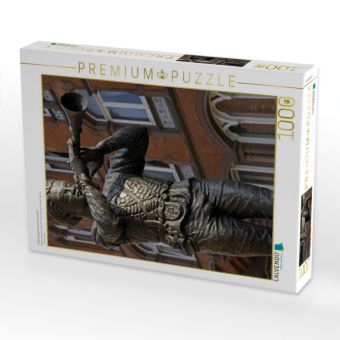 Produktbild: CALVENDO Puzzle Rattenf&auml;ngerbrunnen in Hameln | 1000 Teile Lege-Gr&ouml;&szlig;e 64x48cm Foto-Puzzle f&uuml;r gl&uuml;ckliche Stunden
