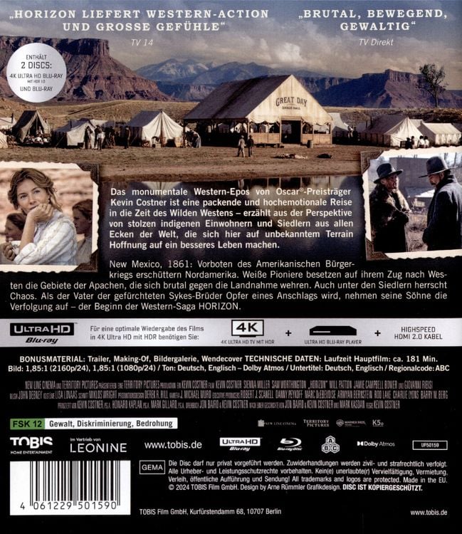 Produktbild: Horizon (4K Ultra HD) (+ Blu-ray)