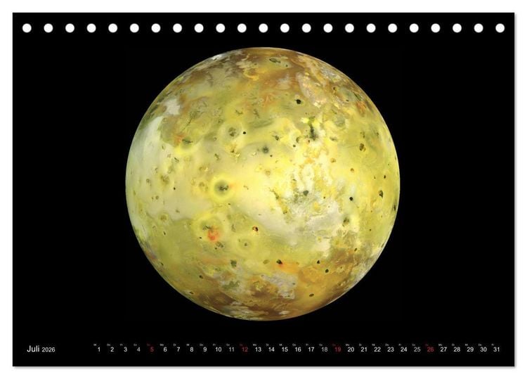 Produktbild: Sonne, Monde und Planeten (Tischkalender 2026 DIN A5 quer), CALVENDO Monatskalender