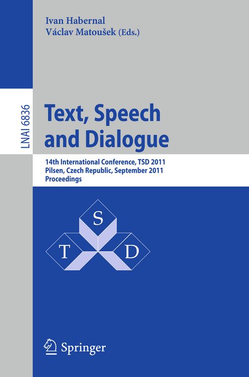 Produktbild: Text, Speech and Dialogue