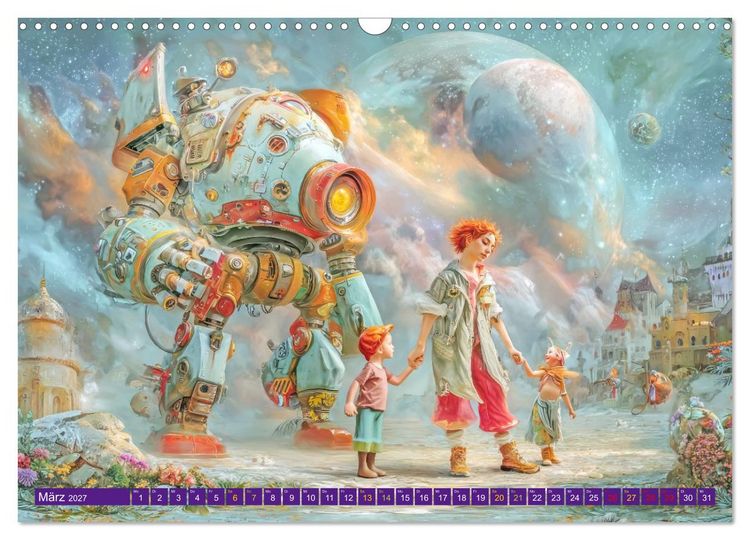 Produktbild: Meine verr&uuml;ckte Welt - Kinderwelten (Wandkalender 2027 DIN A3 quer), CALVENDO Monatskalender
