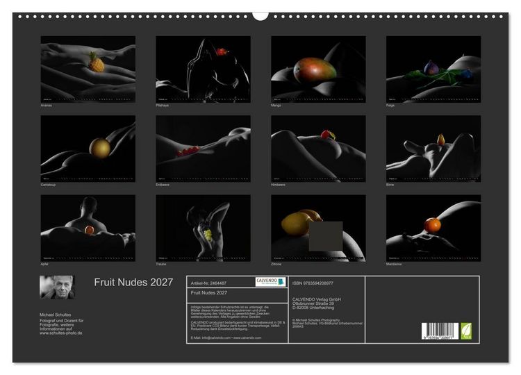 Produktbild: Fruit Nudes 2027 (Wandkalender 2027 DIN A2 quer), CALVENDO Monatskalender
