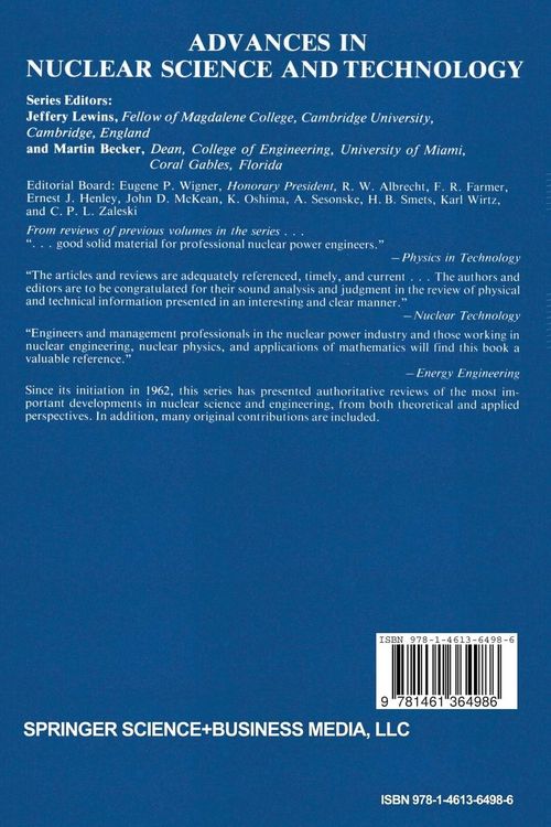 Produktbild: Advances in Nuclear Science and Technology