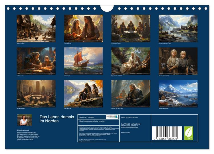 Produktbild: Das Leben damals im Norden (Wandkalender 2026 DIN A4 quer), CALVENDO Monatskalender