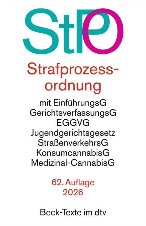 Produktbild: Strafprozessordnung