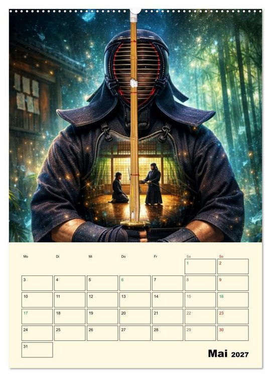 Produktbild: Seele des Kriegers (Wandkalender 2027 DIN A2 hoch), CALVENDO Monatskalender