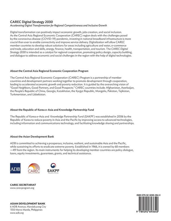 Produktbild: CAREC Digital Strategy 2030