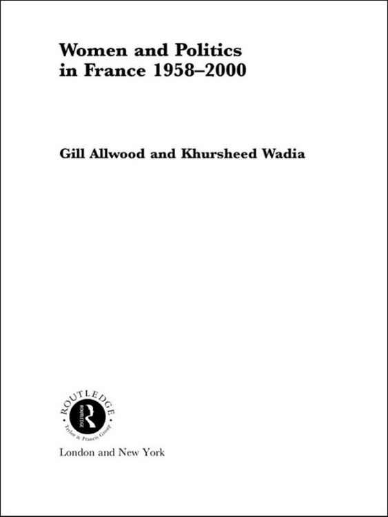 Produktbild: Women and Politics in France 1958-2000