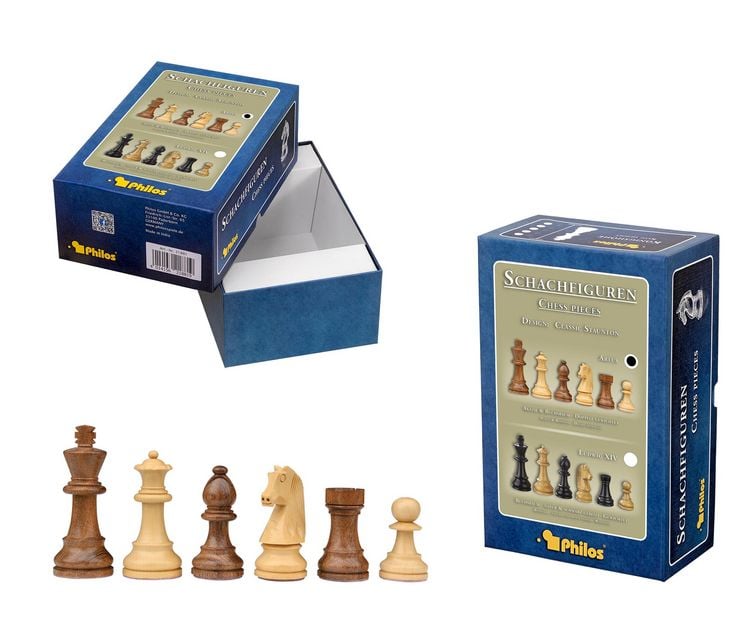 Produktbild: Schachfiguren Artus, K&ouml;nigsh&ouml;he 110 mm, gewichtet, in Setup Box