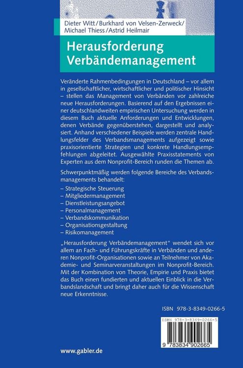 Produktbild: Herausforderung Verb&auml;ndemanagement