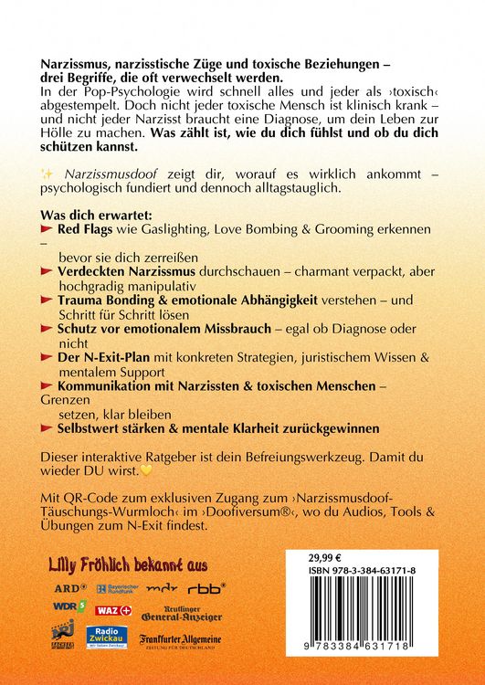 Produktbild: Narzissmusdoof - der doofe Ratgeber, um Red Flags zu erkennen, Gaslighting zu entlarven, frei zu werden