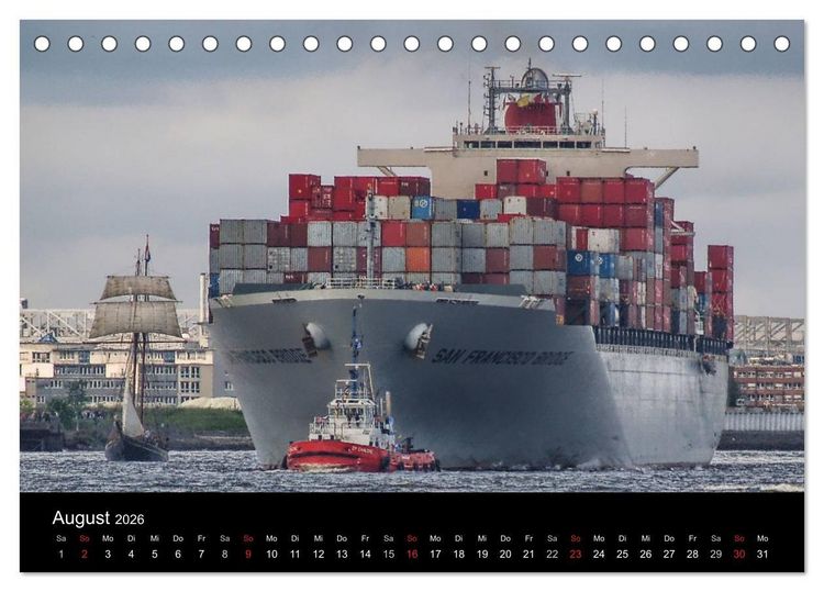 Produktbild: Hafenarbeiter (Tischkalender 2026 DIN A5 quer), CALVENDO Monatskalender