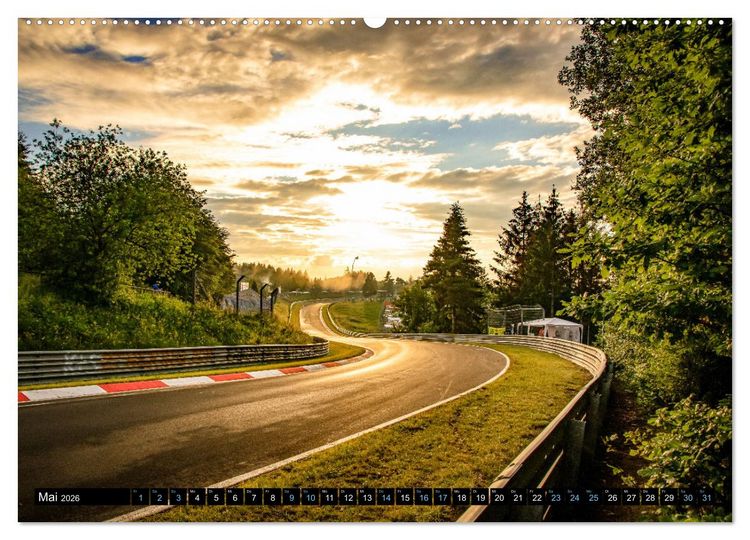 Produktbild: Rennstrecken Impressionen (hochwertiger Premium Wandkalender 2026 DIN A2 quer), Kunstdruck in Hochglanz