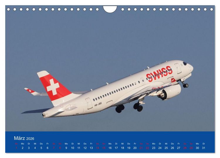 Produktbild: Besondere Flugzeuge am Flughafen Stuttgart (Wandkalender 2026 DIN A4 quer), CALVENDO Monatskalender