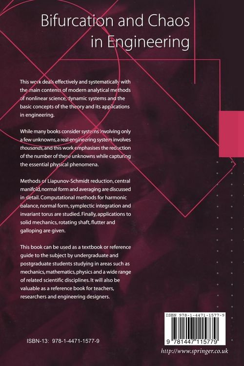 Produktbild: Bifurcation and Chaos in Engineering