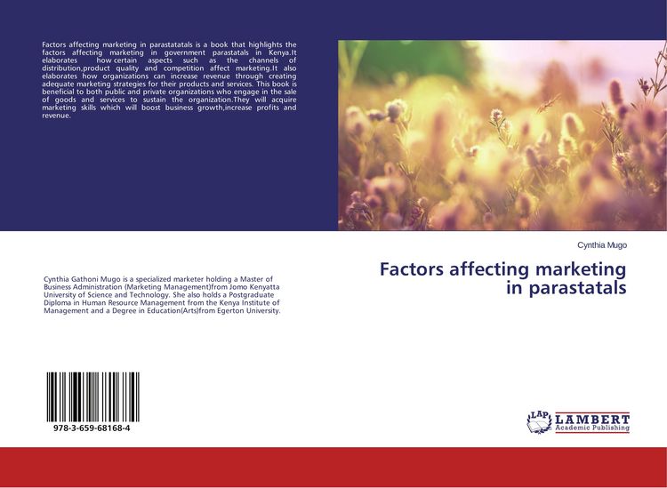 Produktbild: Factors affecting marketing in parastatals