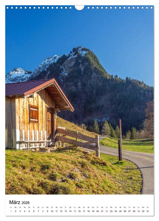 Produktbild: Allg&auml;u, Berge, Wiesen, Seen und K&uuml;he. (Wandkalender 2026 DIN A3 hoch), CALVENDO Monatskalender