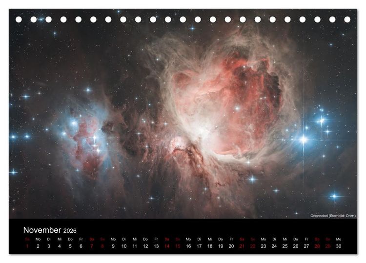 Produktbild: Deep Sky Fotografie (Tischkalender 2026 DIN A5 quer), CALVENDO Monatskalender