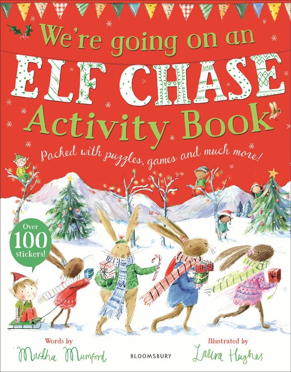 Produktbild: We're Going on an Elf Chase Activity Book (The Bunnies of Hoppity Hill)