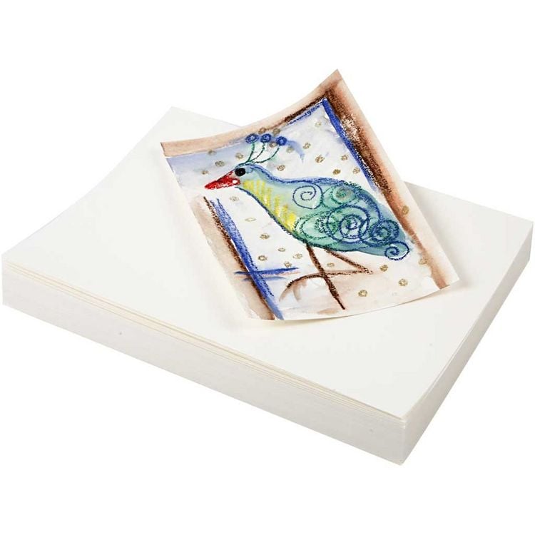 Produktbild: Creativ Company Aquarellpapier, A5, 148x210 mm, 200 g, Wei&szlig;, 100 Blatt