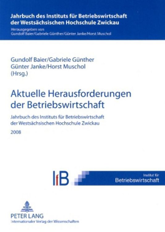 Produktbild: Aktuelle Herausforderungen der Betriebswirtschaft