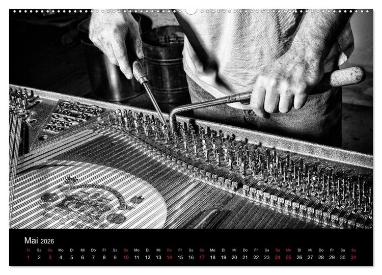 Produktbild: Klavierbau (Wandkalender 2026 DIN A2 quer), CALVENDO Monatskalender