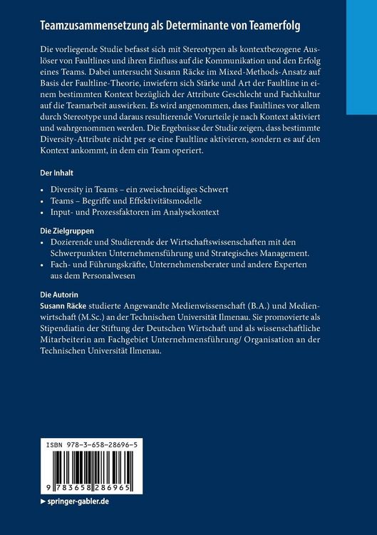 Produktbild: Teamzusammensetzung als Determinante von Teamerfolg