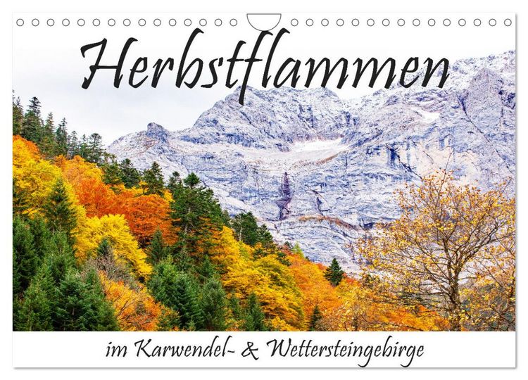 Produktbild: Herbstflammen im Karwendel- und Wettersteingebirge (Wandkalender 2026 DIN A4 quer), CALVENDO Monatskalender