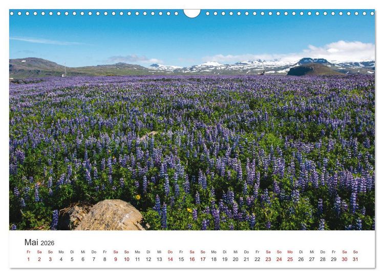 Produktbild: Sommer in Island (Wandkalender 2026 DIN A3 quer), CALVENDO Monatskalender