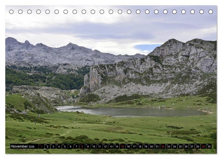 Produktbild: Spaniens wilder Norden (Tischkalender 2026 DIN A5 quer), CALVENDO Monatskalender