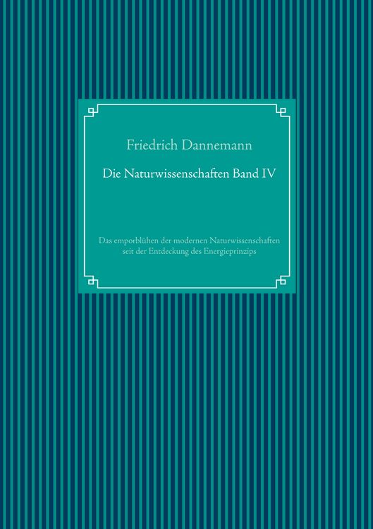 Produktbild: Die Naturwissenschaften Band IV